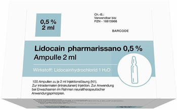 Lidocain Pharmarissano 0,5% Injektionslösung (100x2ml)