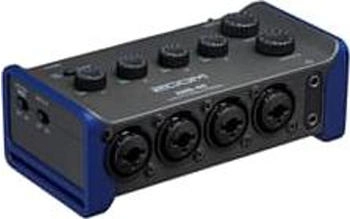 Zoom AMS-44 Audio Interface f&uuml;r Musikaufnahme & Streaming schwarz & blau (AMS-44)