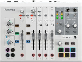 Yamaha AG08 Live Streaming Mixer weiß (CAG08WH)