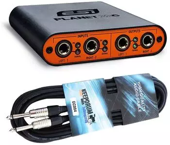 ESI Planet 22c Audio-Interface 2x2 Dante mit Kabel (planet22c-gc43m)