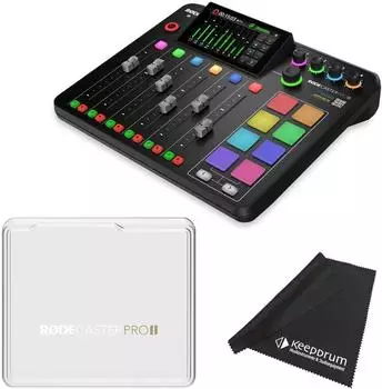 Rode RodeCaster Pro II mit RodeCover 2 und Mikrofasertuch (rcp2-rcover2-fp200)