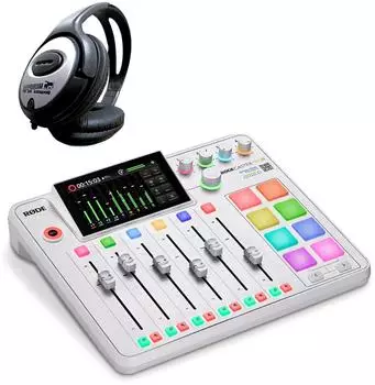 Rode RØDECaster Pro II weiß mit Kopfhörer (RCP2WH-KH)