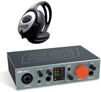 ESI Amber i1 2x2-Kanal USB-C Audio-Interface mit Kopfhörer (ambi1-kh)