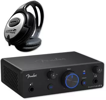 Fender Quantum LT 2 Audio-Interface 2-Kanal USB-C mit Kopfhörer (f-qlt2-kh)