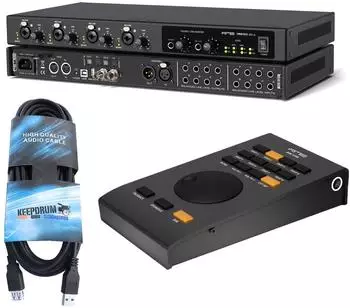 RME Fireface 802 FS AE Audio Interface mit ARC USB BK Fernbedienung & Verlängerungskabel (ff802fsae-arcusbbk-usb02)