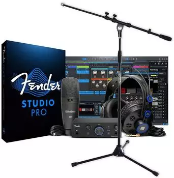 Fender Quantum Creator Bundle Recording-Set mit Stativ (f-qcr-ms106)