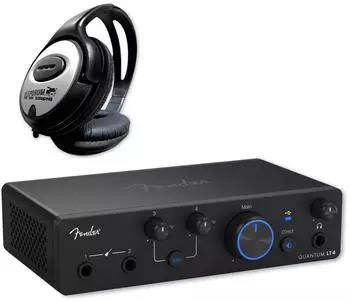 Fender Quantum LT4 Audio-Interface 4-Kanal USB-C mit Kopfhörer (f-qlt4-kh)