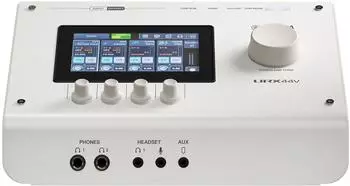 Yamaha URX44V USB-C Audio-/Videointerface 6-In/4-Out, 32-Bit/192kHz, HDMI, Touch-LCD, DSP, wei&szlig; (VHY9810)