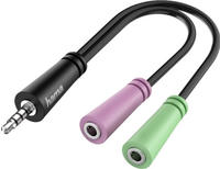 Hama 00200352 Klinke Audio Anschlusskabel [1x Klinkenstecker 3.5 Mm - 2x
