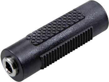 SpeaKa Professional Klinke Adapter Klinkenbuchse 3.5 mm Klinkenbuchse 3.5 mm (Klinkenadapter), Audio Adapter, Schwarz