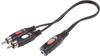 SpeaKa Professional Cinch/Klinke Adapterkabel 2x Cinch-Stecker Klinkenbuchse (1.50 m, Cinch), Audio Kabel