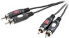SpeaKa Professional Audiokabel 2x Cinch 0.5 m (0.50 m, Kabel ohne Stecker), Audio Kabel