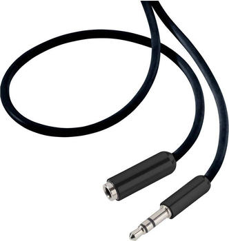 SpeaKa Professional 3.5 mm Klinke Verlängerung SuperSoft 1 m (1 m, 3.5mm Klinke (AUX)), Audio Kabel