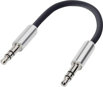 SpeaKa Professional 3.5 mm Klinke Anschlusskabel SuperSoft 0.1 m (0.10 m, 3.5mm Klinke (AUX)), Audio Kabel