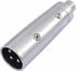 Omnitronic Adapter Cinch(F)/XLR(M), Audio Adapter, Silber