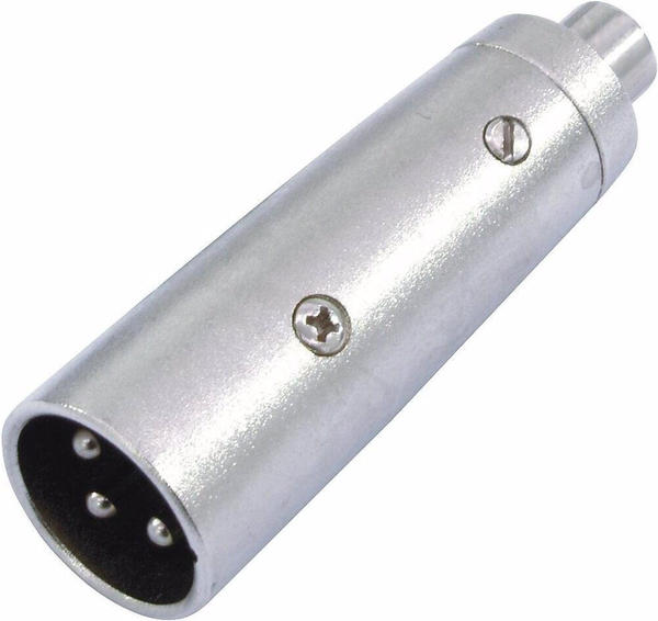 Omnitronic Adapter Cinch(F)/XLR(M), Audio Adapter, Silber