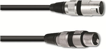 Omnitronic XLR Kabel 3pol 1m sw (1 m), Audio Kabel