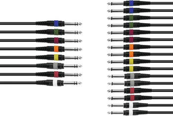 Omnitronic Snake-Kabel 8xKlinke/16xKlinke mono (15 m, Mittelklasse, 6.3mm Klinke (Jack)), Audio Kabel