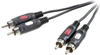 SpeaKa Professional Audiokabel 2x Cinch 2.5 m (2.50 m, Cinch), Audio Kabel