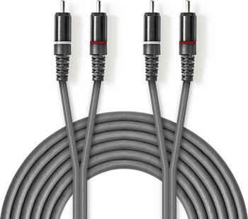 Nedis Stereo-Audiokabel 2 x R AC männlich 2 x RCA männlich (5 m), Audio Kabel