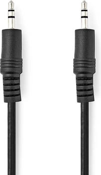 Nedis Stereo-Audiokabel 3.5 mm Stecker 3.5 mm Stecker Vernickelt 0.50 m Rund Schwarz L (0.50 m), Audio Kabel