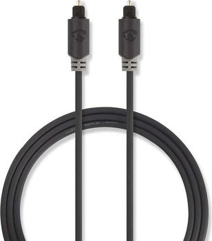 Nedis HQ Kabel 0,7 m Standard-TOSLINK zu TOSLINK optisch (1 m), Audio Kabel