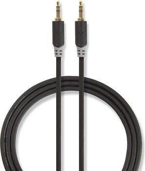 Nedis CABW22000AT20 Audio-Kabel 2 m 3.5mm Anthrazit (2 m), Audio Kabel
