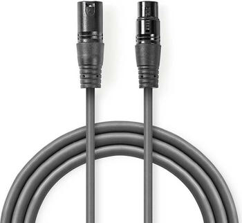 Nedis XLR-Audiokabel XLR-Stecker 3-polig, Audio Kabel