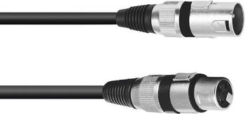 Omnitronic XLR Verbindungskabel Kabel 3pol 25m sw (25 m, Einstiegsklasse, XLR), Audio Kabel