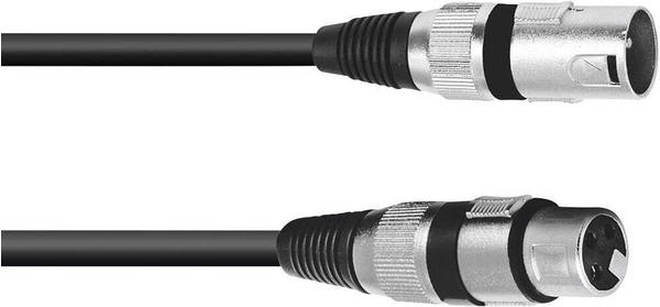 Omnitronic XLR Verbindungskabel Kabel 3pol 25m sw (25 m, Einstiegsklasse, XLR), Audio Kabel