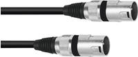 Omnitronic Adapterkabel XLR(M)/XLR(M) 0,2m sw (0.20 m, XLR), Audio Kabel