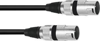 Omnitronic Adapterkabel XLR(M)/XLR(M) 0,2m sw (0.20 m, XLR), Audio Kabel