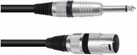 Omnitronic 3022519A XLR Adapterkabel [1x XLR-Stecker 3 polig - 1x Klinkenstecker 6.3