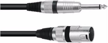 Omnitronic Adapterkabel XLR(M)/Klinke mono 0,9m sw (0.90 m), Audio Kabel