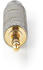Nedis Stereo Audio Adapter 3.5 mm Male 6.35 mm Female Gold Plated Straight Metal Gold / Metal 1 pcs, Video Converter
