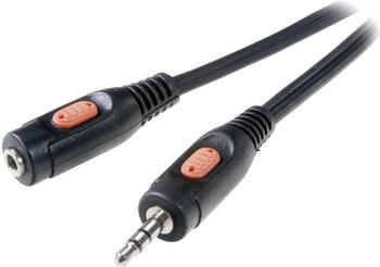 SpeaKa Professional 3.5 mm Klinkenverlängerung 2.5 m (2.50 m, 3.5mm Klinke (AUX)), Audio Kabel