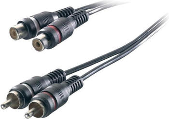 SpeaKa Professional Cinch Verlängerungskabel 2xCinch-Stecker 2xCinch-Buchse 3 m (3 m, Cinch), Audio Kabel