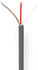 Nedis Mikrofonkabel 2X 0.12 mm² Kupfer 100.0 m rund PVC Dunkelgrau Rolle (100 m), Audio Kabel