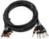Omnitronic Snake-Kabel 8xCinch/8xKlinke mono (15 m, Mittelklasse, 6.3mm Klinke (Jack), Cinch), Audio Kabel