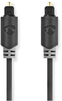 Nedis Optical Audio Cable TosLink Male TosLink Male 5.00 m Round PVC Anthracite Box (5 m), Audio Kabel