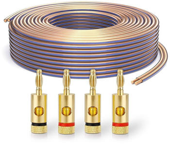 PureLink 20m 2x2,5mm² OFC Vollkupfer Hifi Lautsprecher Boxen Kabel Set