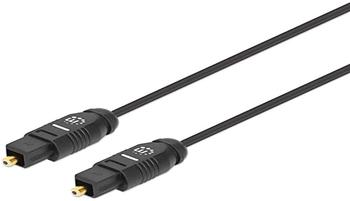 Manhattan Toslink Digital Audio Cable 1M-M/M S/Pdif Goldplated NEU