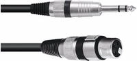 Omnitronic 30225180 XLR Adapterkabel [1x XLR-Buchse 3 polig - 1x Klinkenstecker 6.3