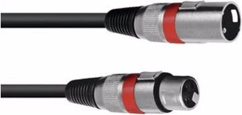 Omnitronic XLR Kabel 3pol 1,5m sw/rt (1.50 m), Audio Kabel