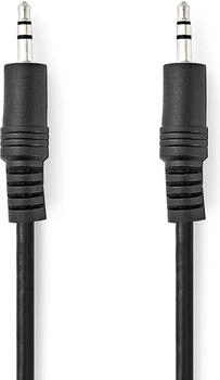Nedis Stereo-Audiokabel 3.5 mm Stecker 3.5 mm Stecker Vernickelt 5.00 m Rund Schwarz L (5 m), Audio Kabel