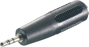 SpeaKa Professional Klinke Adapter Klinkenstecker 2.5 mm Klinkenbuchse 3.5 mm (Klinkenadapter), Audio Adapter, Schwarz