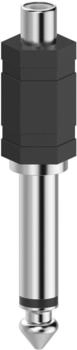 Hama Audio-Adapter Cinch-Kupplung - 6,3-mm-Klinken-Stecker Mono
