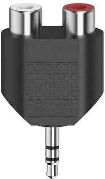 Hama Audio-Kurzadapter 3,5-mm-Klinken-Stecker Stereo - 2x Cinch-Kupplung
