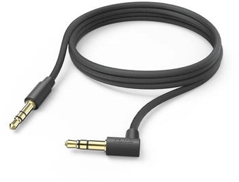 Hama Aux-Kabel 3,5 mm Klinke - 3,5 mm Klinke 90&deg; Winkelstecker 2,0 m Schwarz