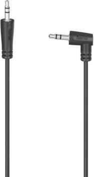 Hama Audio-Kabel 3,5-mm-Klinken-St. 90° - 3,5-mm-Klinken-St. Stereo 0,5 m Schwarz